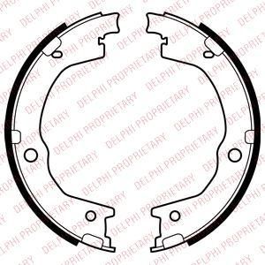 DELPHI Колодки тормозные комплект, стояночная тормозная система (LS2035)