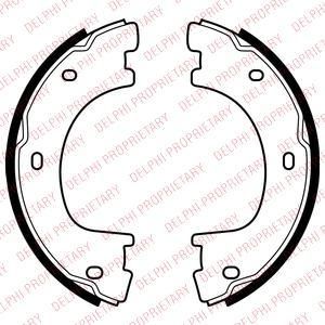 DELPHI Колодки тормозные комплект, стояночная тормозная система (LS2054)