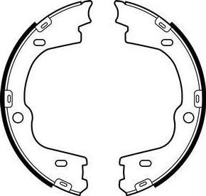 Delphi LS2086 комплект тормозных колодок, стояночная тормозная с на HYUNDAI H-1 Cargo (TQ)