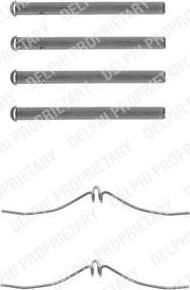 Delphi LX0091 комплектующие, колодки дискового тормоза на MAZDA 323 III Hatchback (BF)