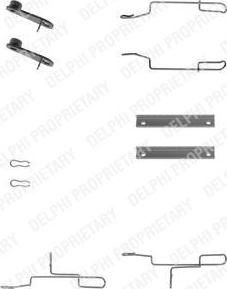 Delphi LX0168 комплектующие, колодки дискового тормоза на PEUGEOT 405 II Break (4E)