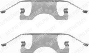 Delphi LX0396 комплектующие, колодки дискового тормоза на MERCEDES-BENZ E-CLASS (W211)