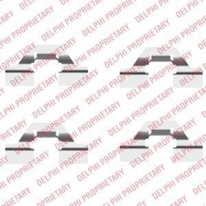 Delphi LX0430 комплектующие, колодки дискового тормоза на PEUGEOT 407 (6D_)