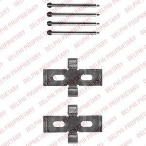 Delphi LX0441 комплектующие, колодки дискового тормоза на VOLVO S60 I