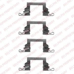 Delphi LX0445 комплектующие, колодки дискового тормоза на NISSAN PATHFINDER II (R50)