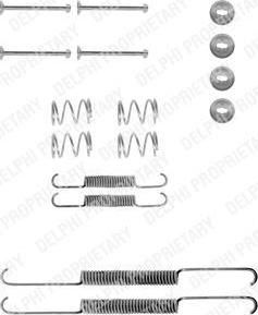 Delphi LY1001 комплектующие, тормозная колодка на OPEL REKORD E (17_-19_, 11_, 14_, 16_)