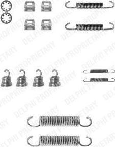 Delphi LY1100 комплектующие, тормозная колодка на PEUGEOT 505 Break (551D)