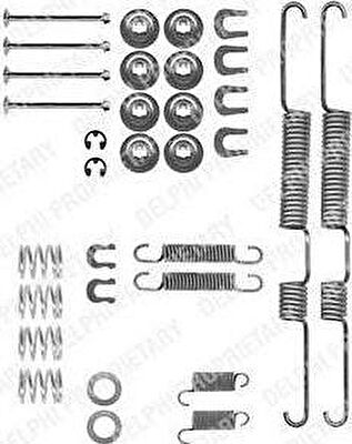 Delphi LY1191 комплектующие, тормозная колодка на TOYOTA HIACE III фургон (YH7_, LH6_, LH7_, LH5_, YH5_, YH6_)
