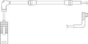 Delphi LZ0171 контрольный контакт, контроль слоя тормозных колод на 5 (E60)