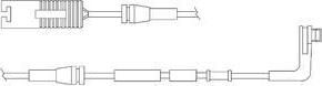 Delphi LZ0206 контрольный контакт, контроль слоя тормозных колод на 1 (E87)