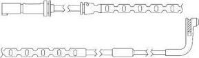 Delphi LZ0208 контрольный контакт, контроль слоя тормозных колод на X5 (E70)