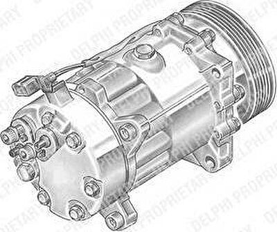 Delphi TSP0155060 компрессор, кондиционер на VW GOLF IV (1J1)