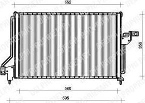 Delphi TSP0225047 конденсатор, кондиционер на OPEL ASTRA F Наклонная задняя часть (53_, 54_, 58_, 59_)