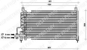 Delphi TSP0225049 конденсатор, кондиционер на OPEL VECTRA A (86_, 87_)