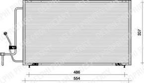 Delphi TSP0225055 конденсатор, кондиционер на PEUGEOT 405 II Break (4E)