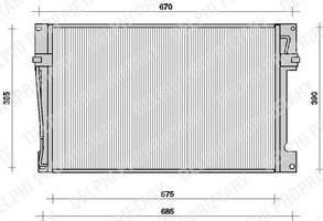 Delphi TSP0225078 конденсатор, кондиционер на VOLVO V70 I (LV)