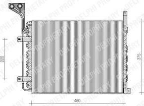 Delphi TSP0225082 конденсатор, кондиционер на FIAT CROMA (154)