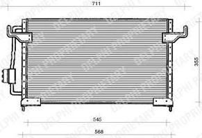 Delphi TSP0225120 конденсатор, кондиционер на PEUGEOT 605 (6B)