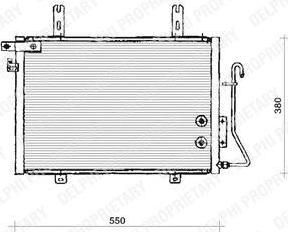 Delphi TSP0225133 конденсатор, кондиционер на RENAULT KANGOO (KC0/1_)