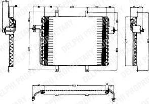 Delphi TSP0225138 конденсатор, кондиционер на RENAULT 19 II (B/C53_)