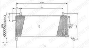 Delphi TSP0225161 конденсатор, кондиционер на FIAT PUNTO (176)