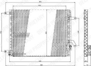 Delphi TSP0225190 конденсатор, кондиционер на LANCIA KAPPA (838A)