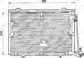 Delphi TSP0225193 конденсатор, кондиционер на MERCEDES-BENZ C-CLASS универсал (S202)