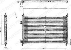 Delphi TSP0225209 конденсатор, кондиционер на MAZDA 626 V Hatchback (GF)