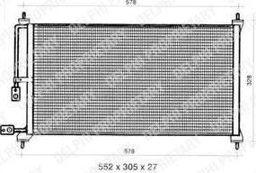 Delphi TSP0225281 конденсатор, кондиционер на HONDA PRELUDE IV (BB)