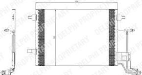 Delphi TSP0225455 конденсатор, кондиционер на AUDI A6 Avant (4B5, C5)