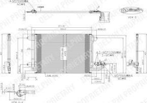 DELPHI Радиатор кондиционера Audi A3 2004 =>/VW Golf V 2004 => (TSP0225482)