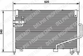 Delphi TSP0225493 конденсатор, кондиционер на MAZDA 323 F V (BA)