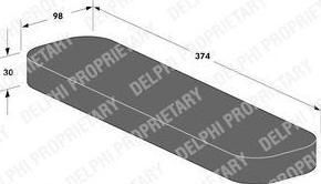 Delphi TSP0325099 фильтр, воздух во внутренном пространстве на SKODA FAVORIT Forman (785)