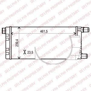 Delphi TSP0524001 радиатор, охлаждение двигателя на FIAT CINQUECENTO (170)