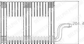 Delphi TSP0525001V испаритель, кондиционер на OPEL CORSA B (73_, 78_, 79_)