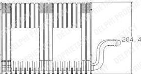 Delphi TSP0525001V испаритель, кондиционер на OPEL CORSA B (73_, 78_, 79_)