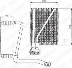 Delphi TSP0525146 испаритель, кондиционер на FORD GALAXY (WGR)