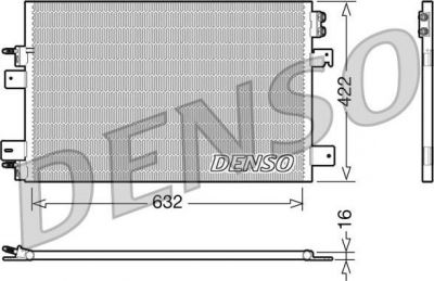 DENSO Радиатор кондиционера (конденсор) (DCN06007)