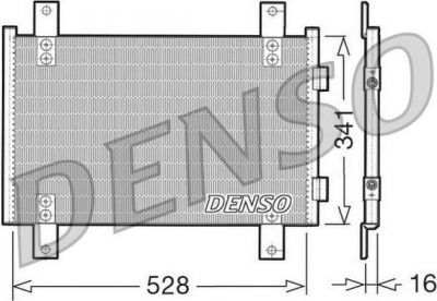 Denso DCN07001 конденсатор, кондиционер на FIAT DUCATO автобус (244, Z_)