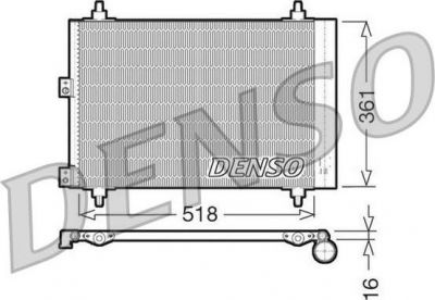 Denso DCN07006 конденсатор, кондиционер на PEUGEOT PARTNER фургон (5)