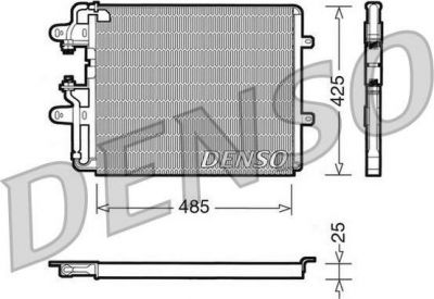 Denso DCN09030 конденсатор, кондиционер на FIAT CROMA (154)