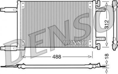 Denso DCN09041 конденсатор, кондиционер на FIAT PUNTO (188)