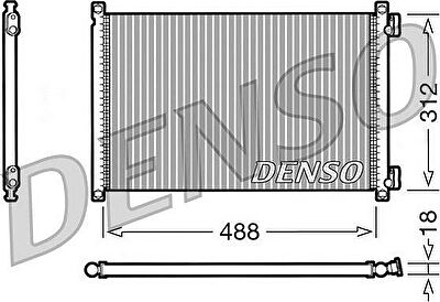 Denso DCN09103 конденсатор, кондиционер на FIAT PUNTO (188)