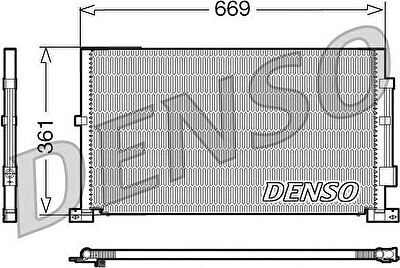 DENSO Конденсор FORD Mondeo III (1142333, DCN10012)