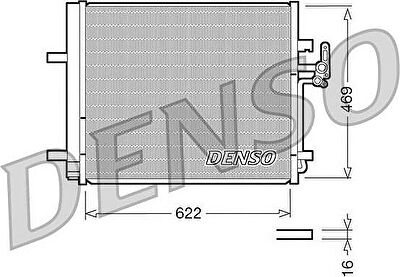 DENSO Конденсор FORD: GALAXY / MONDEO IV /S MAX / S80 II / V70 III / XC70 II (1716734, DCN10016)