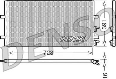 Denso DCN10017 конденсатор, кондиционер на FORD TRANSIT фургон