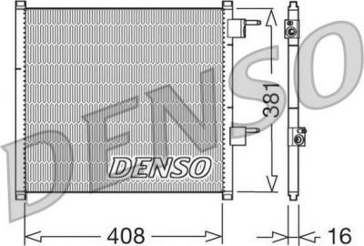Denso DCN10019 конденсатор, кондиционер на FORD KA (RB_)