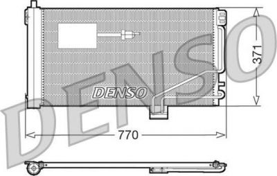 Denso DCN17015 конденсатор, кондиционер на MERCEDES-BENZ C-CLASS (W203)