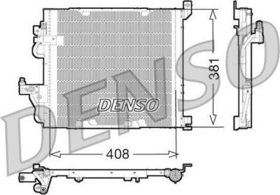 Denso DCN20012 конденсатор, кондиционер на OPEL ASTRA H GTC (L08)