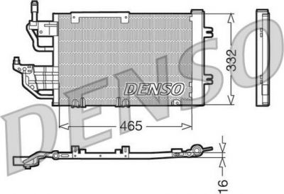 Denso DCN20013 конденсатор, кондиционер на OPEL ASTRA H GTC (L08)